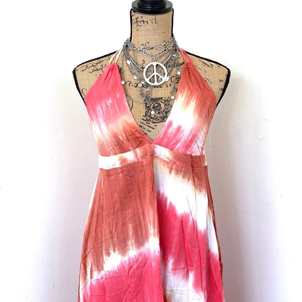 LOVESTITCH SUMMER DRESS COVER-UP maxi dress size M - Picture 2 of 13